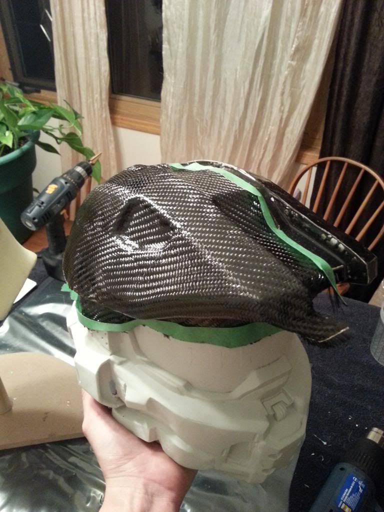 Carbon Fiber Halo 4 Master Chief Helmet RPF Costume and Prop Maker